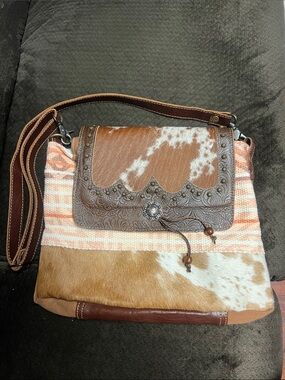 Myra Bag Brown and Cream Women’s Crossbody Bag